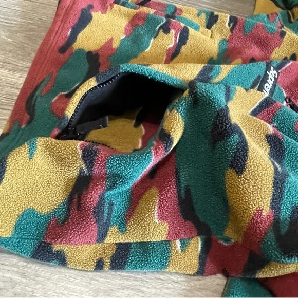 Supreme Polartec Fleece Camo Half Zip Hooded Sweatshirt - Picture 6 of 8